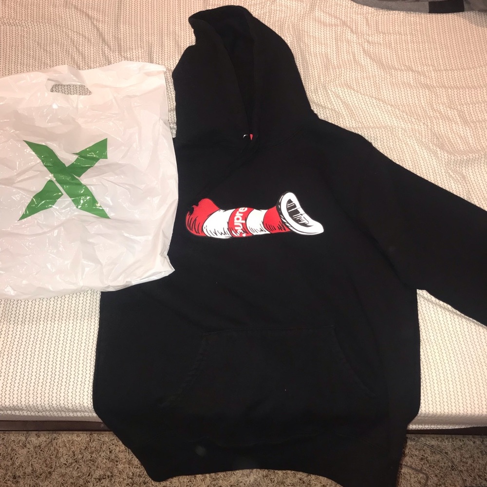 Supreme cat in the hat hoodie